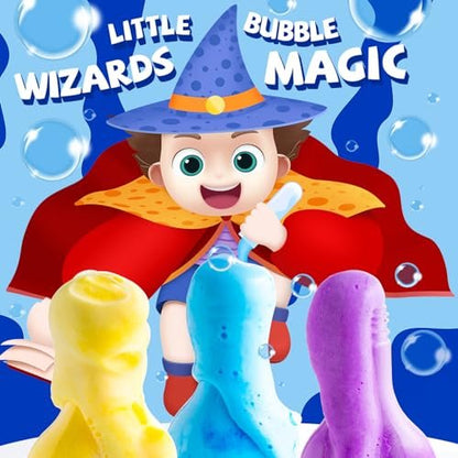 CLOUQUAR Kids Bath Bomb Potions - 6 Pack Non-Toxic Fizzy Bubble Bath Explosions, Colorful Burst Bath Potions for Kids, Scientific & Magical Bath Time Buddy, Fun & Educational Bubble Bath Avelisse