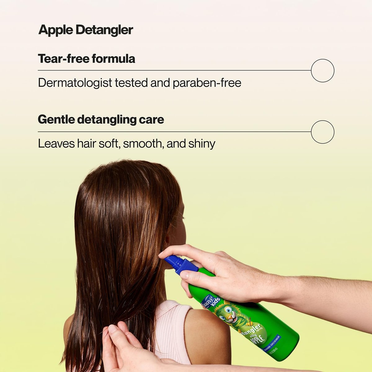 Suave Kids 3-in-1 Shampoo, Conditioner & Body Wash Watermelon Wonder 2-Pack + Detangler Spray Silly Apple - Tear Free, Dermatologist Tested Avelisse