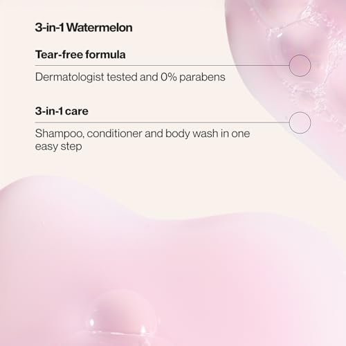 Suave Kids 3-in-1 Shampoo, Conditioner & Body Wash Watermelon Wonder 2-Pack + Detangler Spray Silly Apple - Tear Free, Dermatologist Tested Avelisse