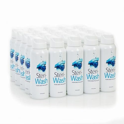 Steri-Wash Aftercare Piercing Spray - 25 Pack, 3 oz Each (Professional Grade) Avelisse