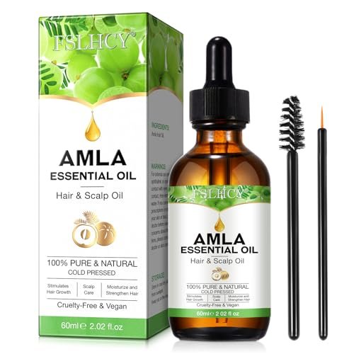 FSLHCY Amla Oil 60ML - Natural & Vegan Hair Oil for Healthy Hair Growth, Promotes Thicker, Fuller, Shinier Hair for Men and Women - görsel 2