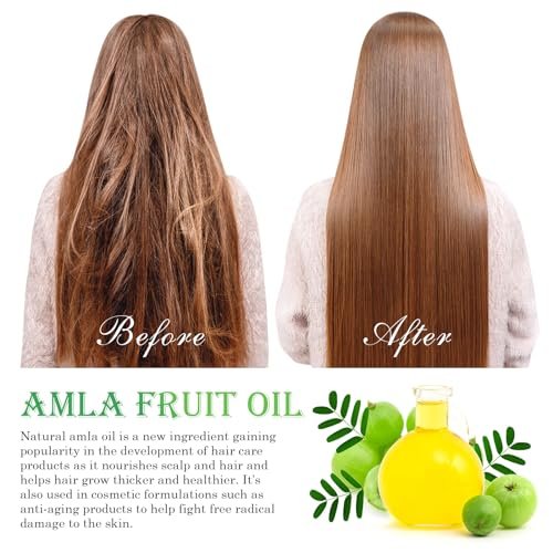 FSLHCY Amla Oil 60ML - Natural & Vegan Hair Oil for Healthy Hair Growth, Promotes Thicker, Fuller, Shinier Hair for Men and Women - görsel 4