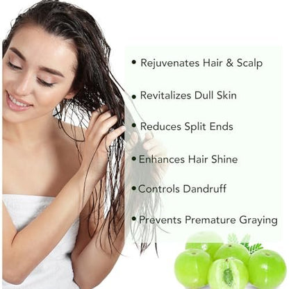FSLHCY Amla Oil 60ML - Natural & Vegan Hair Oil for Healthy Hair Growth, Promotes Thicker, Fuller, Shinier Hair for Men and Women
