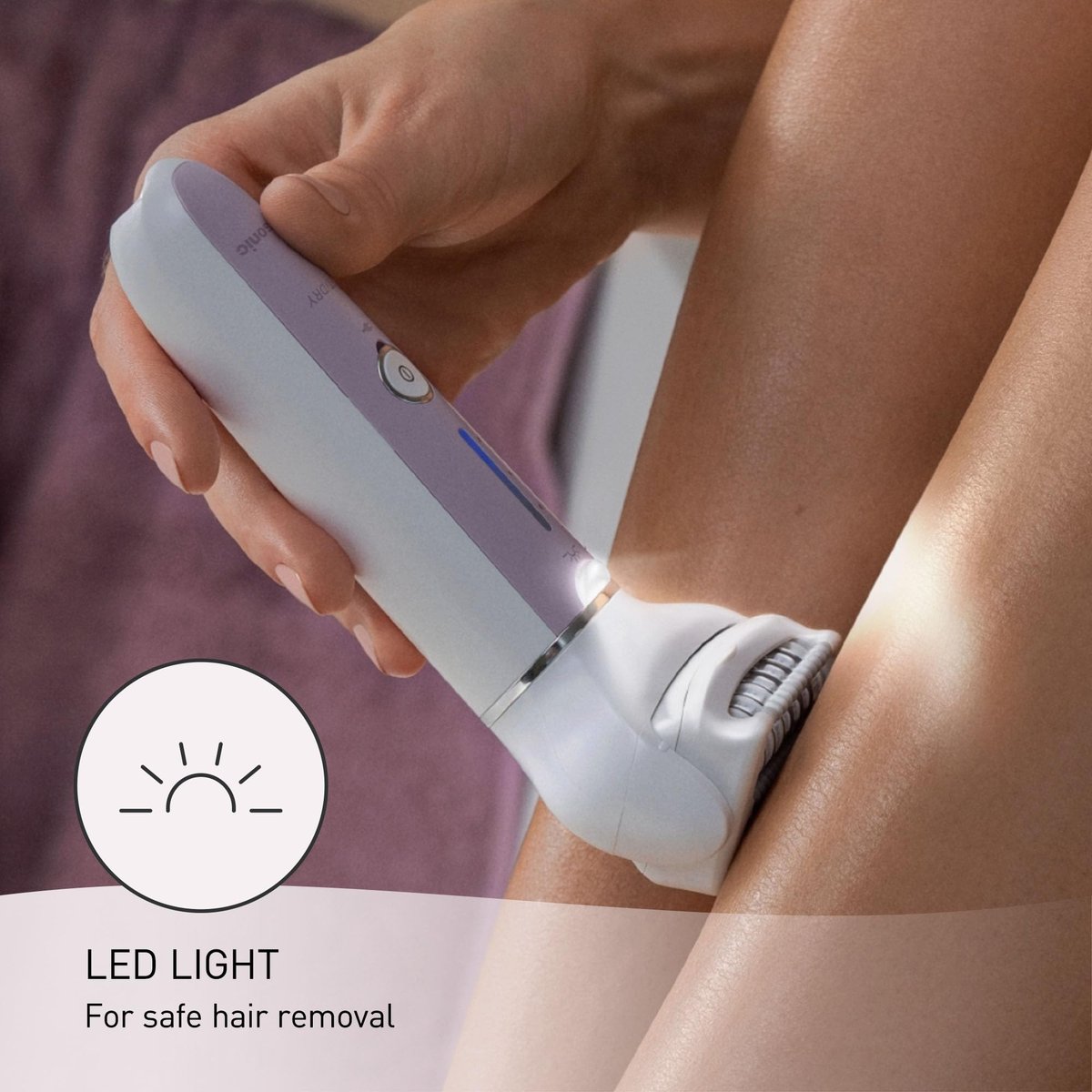 Panasonic Epilator with Gentle Cap, Electric Hair Remover for Home, 3 Speed Settings, Wet Dry, Washable - ES-EY30 Avelisse