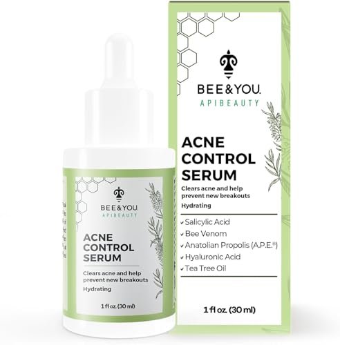 BEE and YOU Acne Treatment with Salicylic Acid, Bee Venom & Propolis Serum - Clear Breakouts, Face & Body, 1 oz - görsel 2