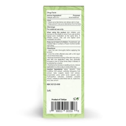 BEE and YOU Acne Treatment with Salicylic Acid, Bee Venom & Propolis Serum - Clear Breakouts, Face & Body, 1 oz