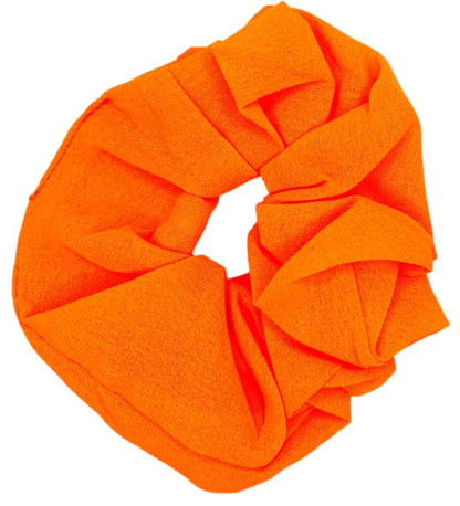 Neon Scrunchies for Hair 80s - 5 Pack Bright Elastic Hair Ties for Ponytails, Neon Party Outfits, Workout & Costume Accessories