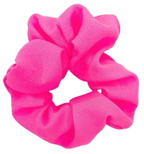 Neon Scrunchies for Hair 80s - 5 Pack Bright Elastic Hair Ties for Ponytails, Neon Party Outfits, Workout & Costume Accessories - görsel 3