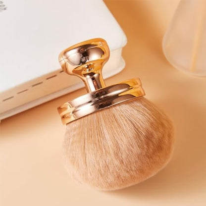 COSHINE Extra Large Rose Gold Self Tanning Blend Brush – 3 Inch Professional Kabuki Brush for Face and Body