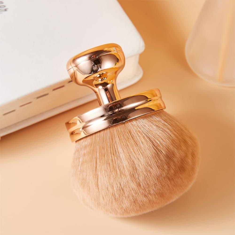 COSHINE Extra Large Rose Gold Self Tanning Blend Brush – 3 Inch Professional Kabuki Brush for Face and Body - görsel 13