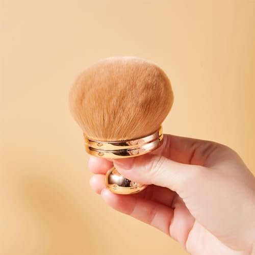 COSHINE Extra Large Rose Gold Self Tanning Blend Brush – 3 Inch Professional Kabuki Brush for Face and Body - görsel 10