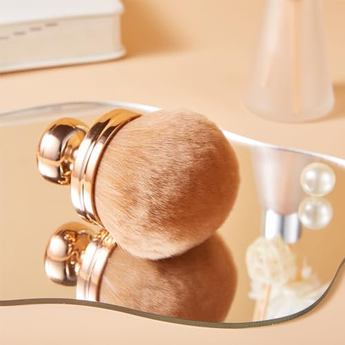 COSHINE Extra Large Rose Gold Self Tanning Blend Brush – 3 Inch Professional Kabuki Brush for Face and Body - görsel 16