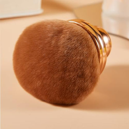 COSHINE Extra Large Rose Gold Self Tanning Blend Brush – 3 Inch Professional Kabuki Brush for Face and Body