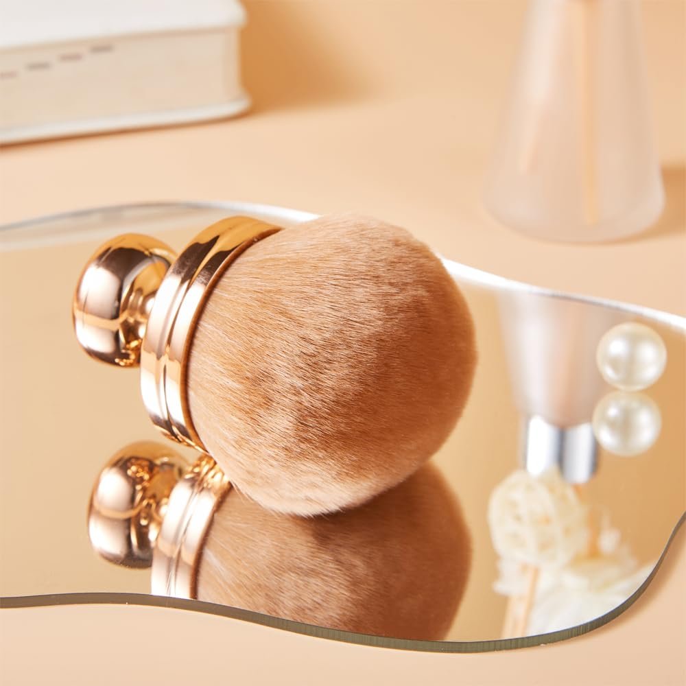 COSHINE Extra Large Rose Gold Self Tanning Blend Brush – 3 Inch Professional Kabuki Brush for Face and Body - görsel 15