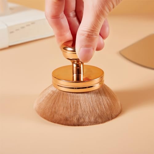 COSHINE Extra Large Rose Gold Self Tanning Blend Brush – 3 Inch Professional Kabuki Brush for Face and Body - görsel 8