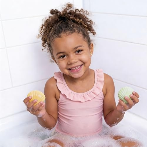Mermaid Bath Bombs for Kids with Surprise Inside - 9 Pack Natural Organic Bubble Bath Gift Set Avelisse