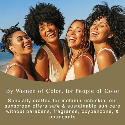 Black Girl Sunscreen Make it Glow Sunscreen Spray SPF 30 - Ultra Sheer, No White Cast for Face & Body, Water Resistant 80 min, 5 oz