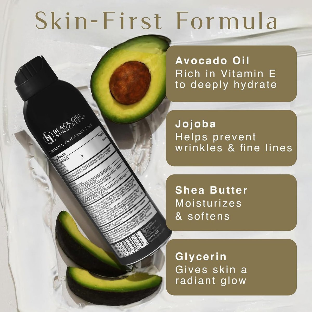Black Girl Sunscreen Make it Glow Sunscreen Spray SPF 30 - Ultra Sheer, No White Cast for Face & Body, Water Resistant 80 min, 5 oz - görsel 7