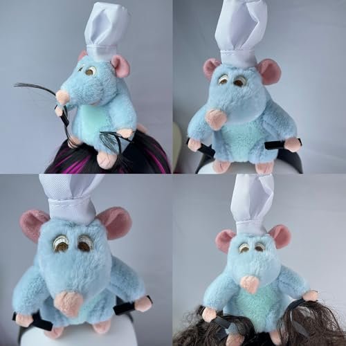 Beeadore Rat Headband – Grey Plush Mouse Ears Costume Headwear for Adults, Funny Animal Ear Hair Clip Avelisse