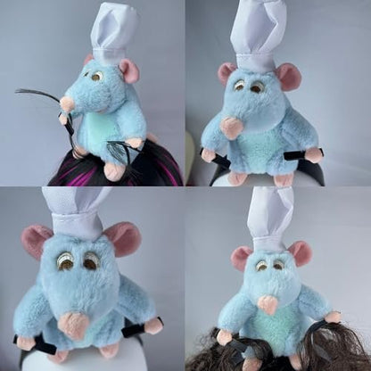 Beeadore Rat Headband – Grey Plush Mouse Ears Costume Headwear for Adults, Funny Animal Ear Hair Clip Avelisse