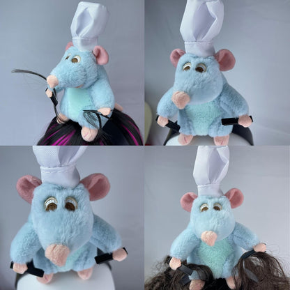 Beeadore Rat Headband – Grey Plush Mouse Ears Costume Headwear for Adults, Funny Animal Ear Hair Clip Avelisse