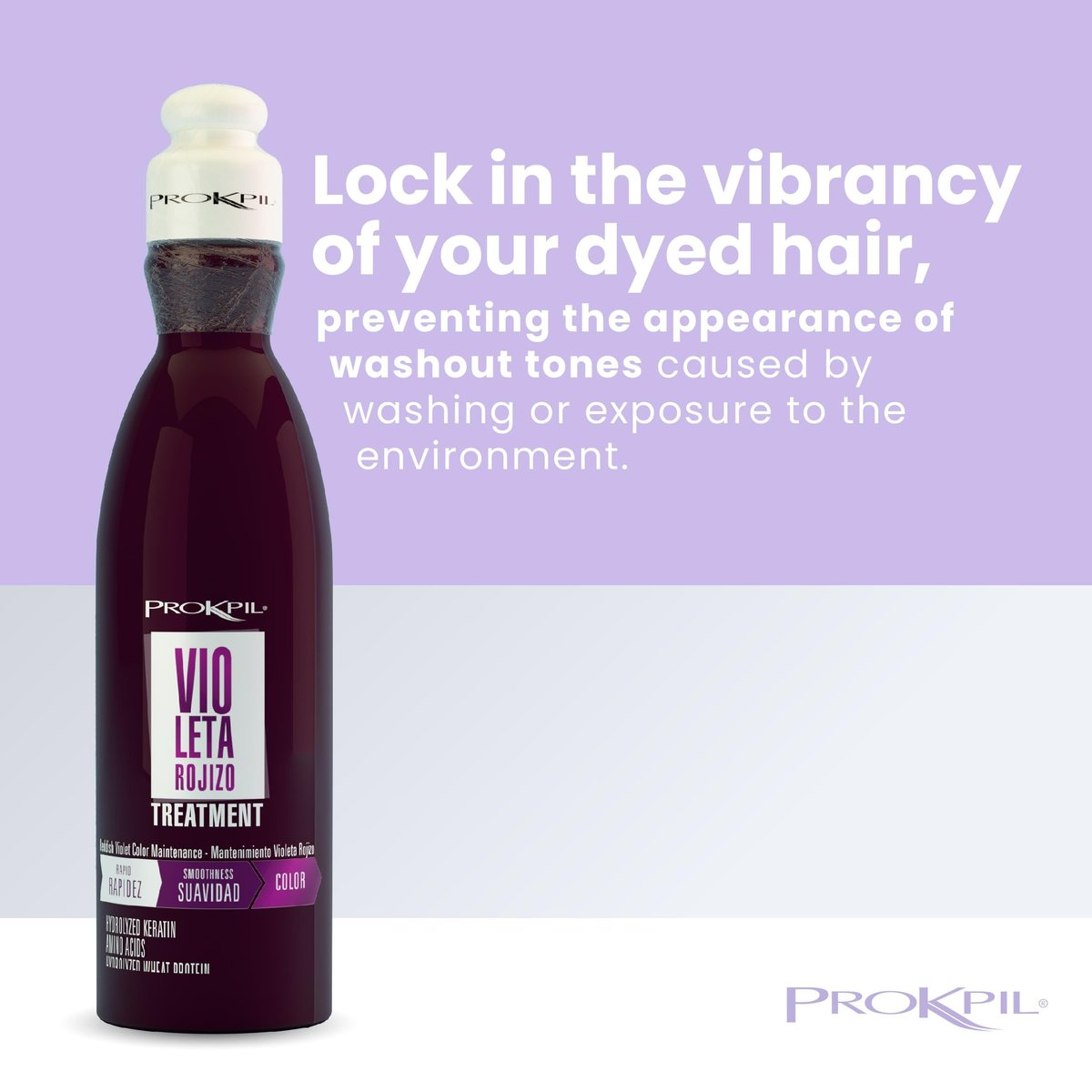 Prokpil Reddish Violet Color Depositing Treatment - Nuance 10.1oz (300ml) | Violeta Rojizo Matizante Avelisse