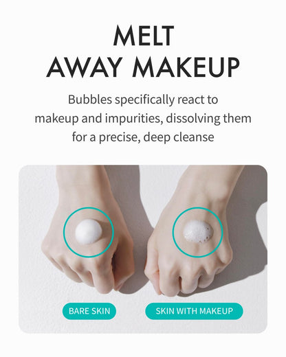 REJURAN Moisture Bubble Cleansing Water with c-PDRN – Hydrating Micellar Foaming Cleanser for Makeup Removal, pH-Balanced Korean Skin Care (5.07 fl oz) Avelisse