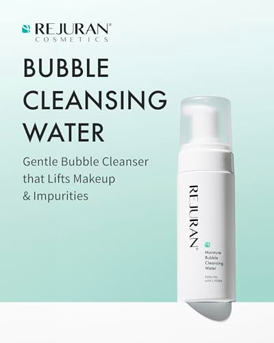 REJURAN Moisture Bubble Cleansing Water with c-PDRN – Hydrating Micellar Foaming Cleanser for Makeup Removal, pH-Balanced Korean Skin Care (5.07 fl oz) Avelisse