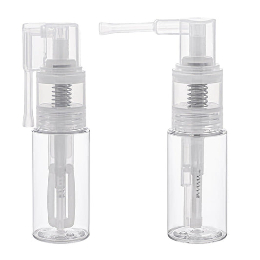 KALIONE 2-Pack 25ml Empty Powder Spray Bottles – Reusable Detachable Travel Bottles for Face, Hair, Body, Nail