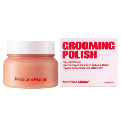 VMAGIC by Medicine Mama Grooming Polish – Natural Sugar Exfoliating Scrub for Pre-Grooming & Aftercare – Helps Prevent Ingrown Hairs – 4.5 oz Avelisse