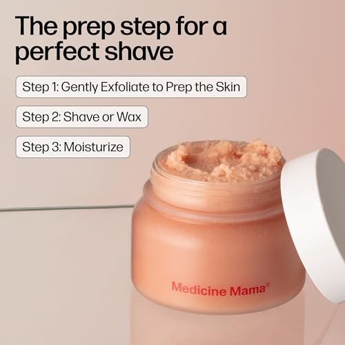 VMAGIC by Medicine Mama Grooming Polish – Natural Sugar Exfoliating Scrub for Pre-Grooming & Aftercare – Helps Prevent Ingrown Hairs – 4.5 oz Avelisse