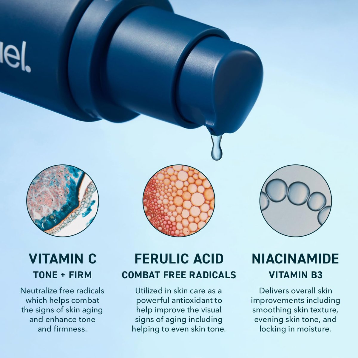 Prequel Skin Lucent-C Vitamin C Serum for Face - Professional L-Ascorbic Acid, Ferulic Acid & Niacinamide - Clinical Skincare for Luminous Firm Skin, 1 oz Pump Avelisse
