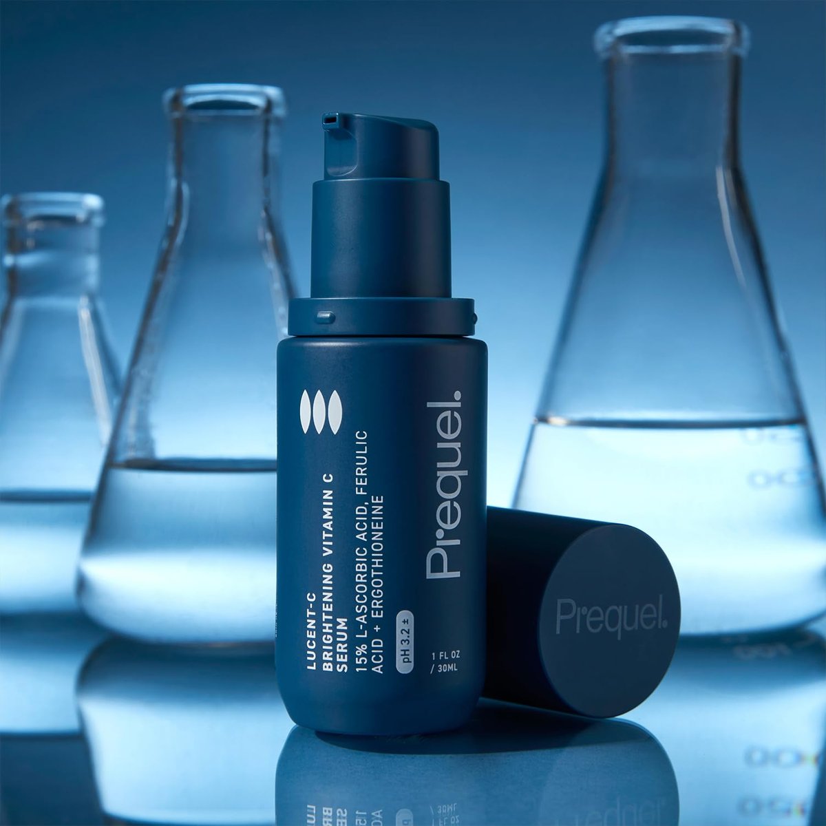 Prequel Skin Lucent-C Vitamin C Serum for Face - Professional L-Ascorbic Acid, Ferulic Acid & Niacinamide - Clinical Skincare for Luminous Firm Skin, 1 oz Pump Avelisse