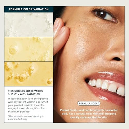 Prequel Skin Lucent-C Vitamin C Serum for Face - Professional L-Ascorbic Acid, Ferulic Acid & Niacinamide - Clinical Skincare for Luminous Firm Skin, 1 oz Pump Avelisse