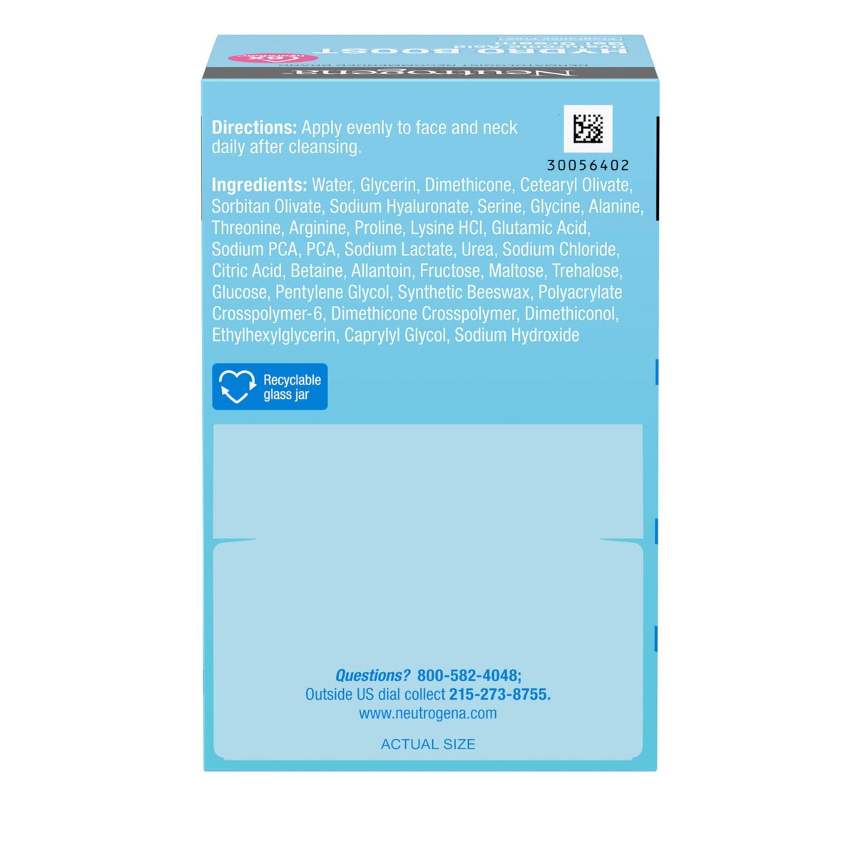 Neutrogena Hydro Boost Gel Cream for Normal/Dry Skin, 48-Hour Hydration, Fragrance-Free Face Moisturizer with Hyaluronic Acid, 1.7 oz + Trial Size Hydro Boost Hydrating Gel Cleanser, 0.5 fl oz Avelisse