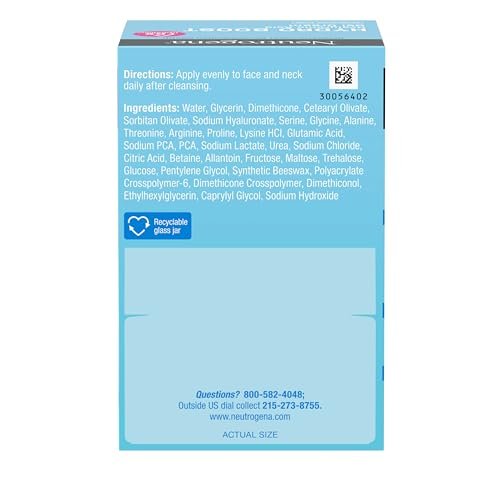 Neutrogena Hydro Boost Gel Cream for Normal/Dry Skin, 48-Hour Hydration, Fragrance-Free Face Moisturizer with Hyaluronic Acid, 1.7 oz + Trial Size Hydro Boost Hydrating Gel Cleanser, 0.5 fl oz Avelisse