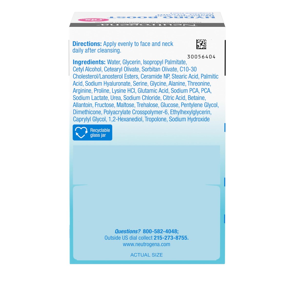 Neutrogena Hydro Boost Water Cream 72H Hydrating Face Moisturizer with Hyaluronic Acid for Normal to Extra Dry Skin, Fragrance Free, 1.7 oz + Trial Size Hydro Boost Hydrating Gel Cleanser 0.5 fl oz Avelisse