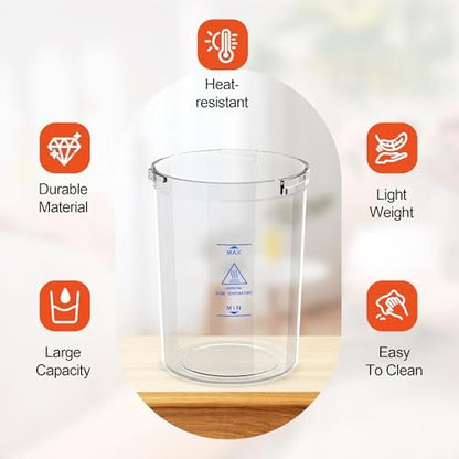 SalonDepot Universal Plastic Water Cup for Facial Steamer - Transparent, 1 PC