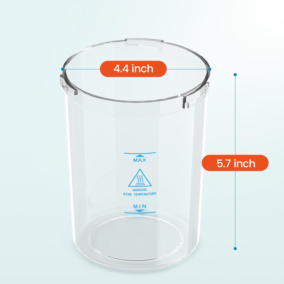 SalonDepot Universal Plastic Water Cup for Facial Steamer - Transparent, 1 PC - görsel 3