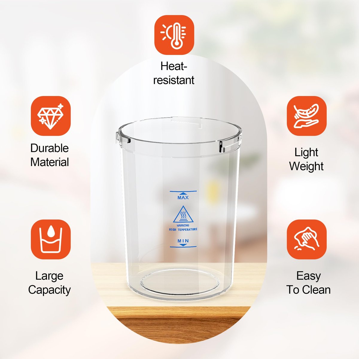 SalonDepot Universal Plastic Water Cup for Facial Steamer - Transparent, 1 PC - görsel 5