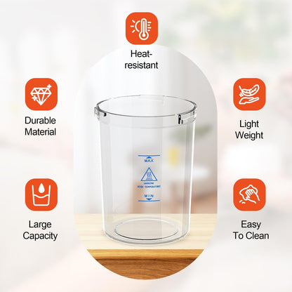 SalonDepot Universal Plastic Water Cup for Facial Steamer - Transparent, 1 PC