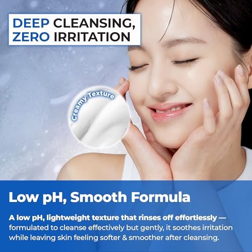 JUMISO Salicylic Acid 0.5% BHA Foaming Cleanser with Blue Clay – Low pH, Fragrance-Free Face Wash for Oily & Acne-Prone Skin – Blackhead & Pore Care, Non-Comedogenic, 4.23 oz Avelisse