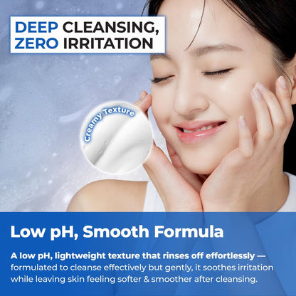 JUMISO Salicylic Acid 0.5% BHA Foaming Cleanser with Blue Clay – Low pH, Fragrance-Free Face Wash for Oily & Acne-Prone Skin – Blackhead & Pore Care, Non-Comedogenic, 4.23 oz Avelisse