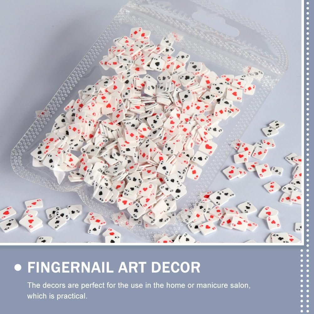 Poker Card Nail Charms - 3D Polymer Clay Nail Art Accessories for DIY Manicure, Compact Size 11x7cm, Assorted Colors for Home Salon Use - görsel 7