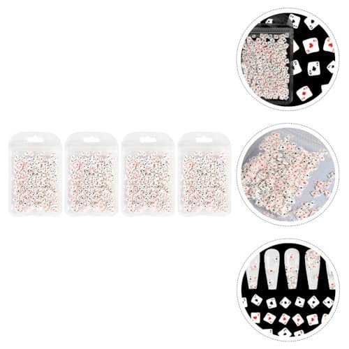 Poker Card Nail Charms - 3D Polymer Clay Nail Art Accessories for DIY Manicure, Compact Size 11x7cm, Assorted Colors for Home Salon Use - görsel 6