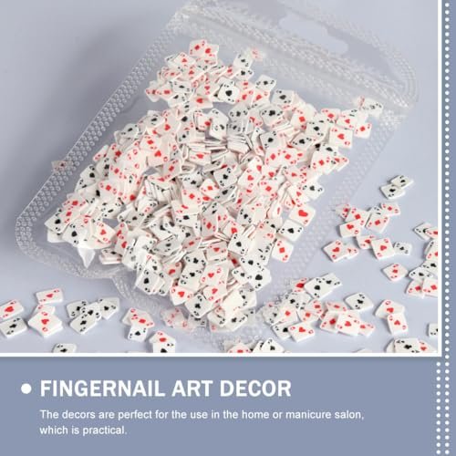 Poker Card Nail Charms - 3D Polymer Clay Nail Art Accessories for DIY Manicure, Compact Size 11x7cm, Assorted Colors for Home Salon Use - görsel 8
