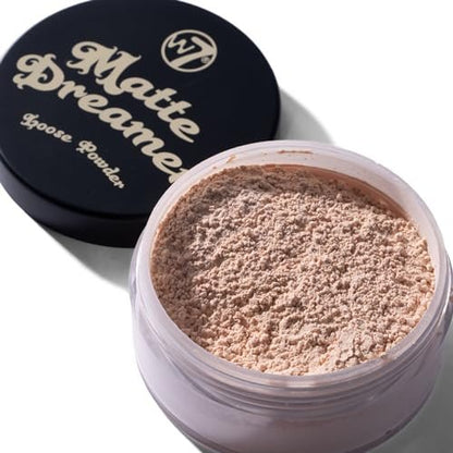 W7 Loose Face Powder Trio - Banana, Nude & Pink Setting Powders - Ultra-Fine 3-Piece Set for Flawless Makeup
