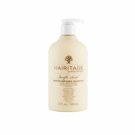 Hairitage Biotin Shampoo for Hair Growth - Sulfate-Free Thickening & Volumizing Formula with Jamaican Black Castor Oil for Women & Men - Hydrating Repair for Thinning & Hair Loss - 13 Fl Oz