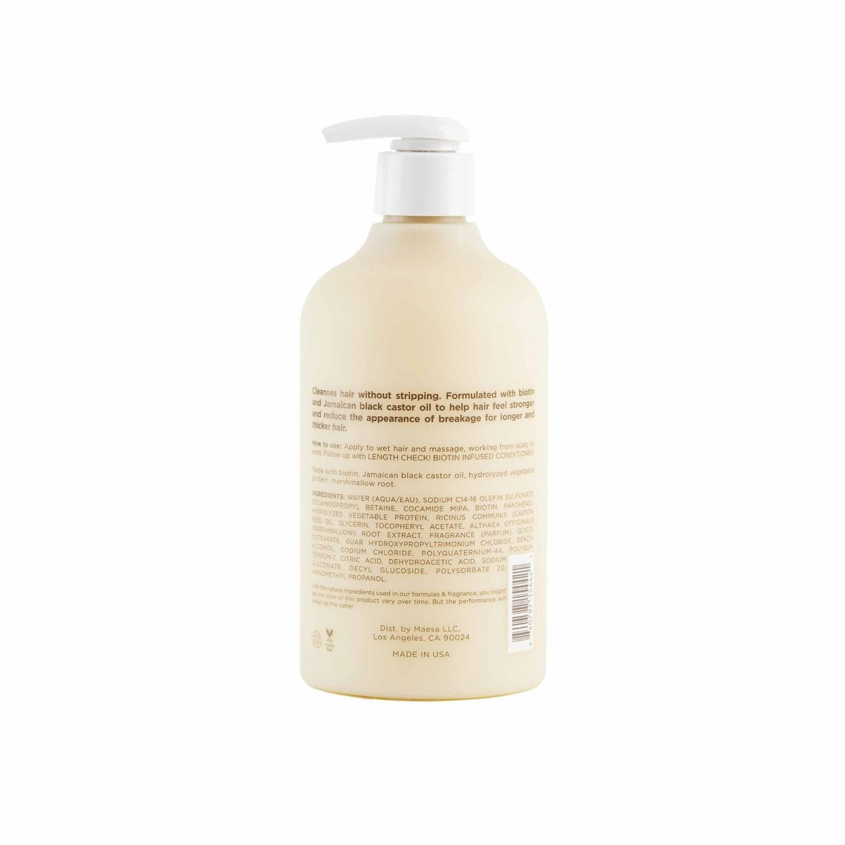 Hairitage Biotin Shampoo for Hair Growth - Sulfate-Free Thickening & Volumizing Formula with Jamaican Black Castor Oil for Women & Men - Hydrating Repair for Thinning & Hair Loss - 13 Fl Oz - görsel 3