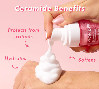 TONYMOLY Wonder Ceramide Mochi Micellar Foam Cleanser – Gentle Korean Face Wash with Ceramides, Cica & Aloe – Hydrating Daily Cleanser for All Skin Types Avelisse